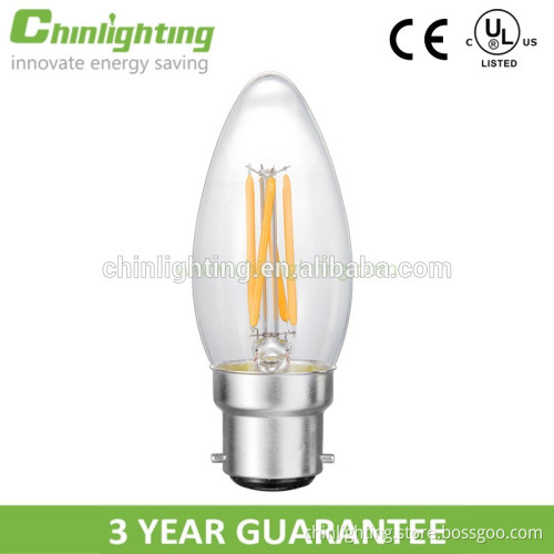 Chinlighting c35 e14 tail 4w led filament bulb c35 tungsten led filament lamp c35 e14 led filament led lighting